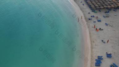 空中无人机全景视图视频著名的异国情调的天堂桑迪翡翠海滩埃拉福尼西南西克<strong>里特岛岛</strong>希腊美丽的视图蓝色的海滩埃拉福尼西克<strong>里特岛</strong>希腊